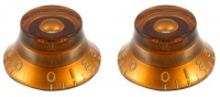 PK-0140-022 - Set 2 Manopole tipo Les Paul Vintage Bell Knobs - Ambra