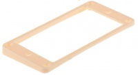 MT40 F CR - Mascherina Slanted Fondo Curvo in plastica per pick up Humbucker - Crema - Manico