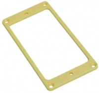 MT10 F CR - Mascherina Flat in plastica per pick up Humbucker - Crema - Manico